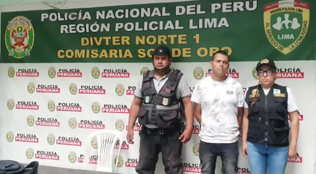 Sujeto detenido tras robar en pollería de Los Olivos