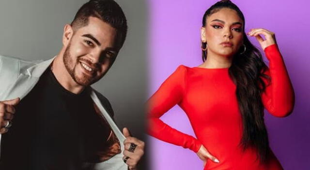 Los cantantes peruanos Álvaro Rod y Cielo Torres cantaron en los Premios Heat 2023.