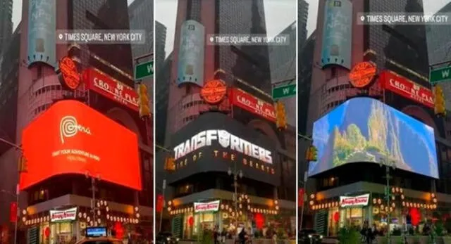 Machu Picchu aparece en la pantalla del Times Square en Nueva York tras estreno de la película de "Transformers".