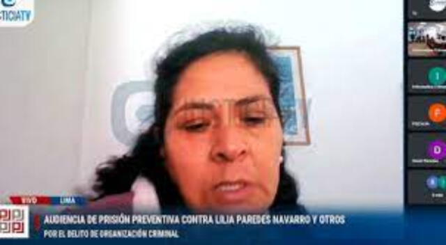 La ex primera dama Lilia Paredes seguirá afrontando su proceso en libertad