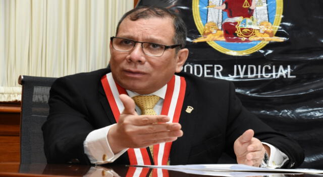 El presidente del Poder Judicial Javier Arévalo se solidarizó con el magistrado