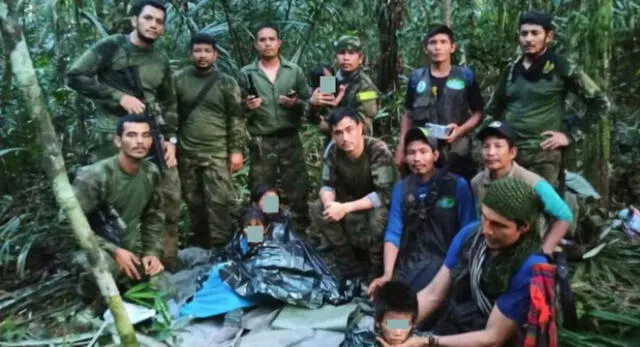 El ejército de Colombia encontró a los niños en la selva del país con vida tras 40 días de estar desaparecidos.