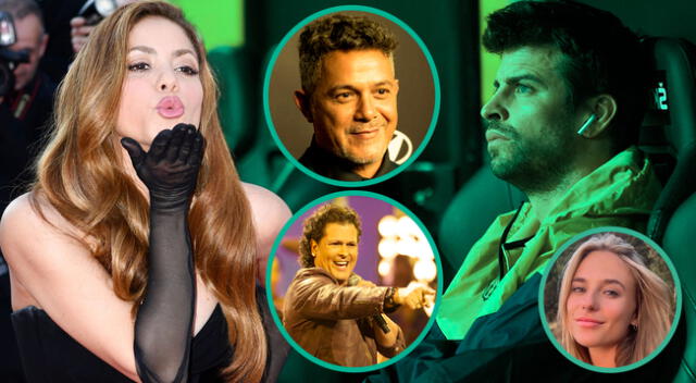 Shakira recibe el respaldo de Alejandro Sanz y Carlos Vives por sus indirectas a Gerard Piqué y Clara Chía Martí.