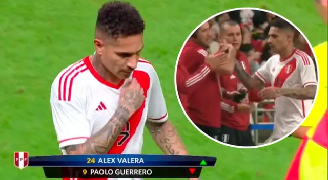 Paolo Guerrero sale de la cancha