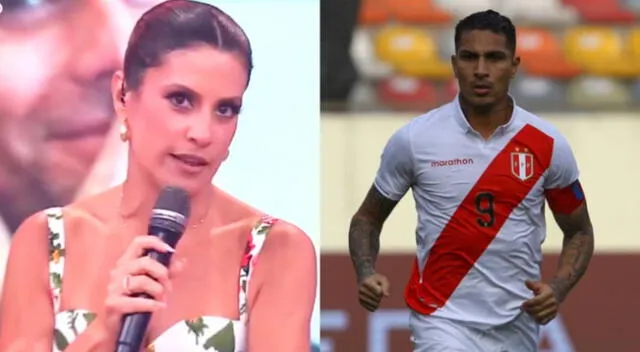 María Pía Copello felicita a Paolo Guerrero por su regreso a la Selección Peruana.