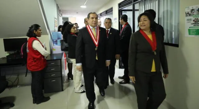 Presidente del Poder Judicial Javier Arévalo visitó sede judicial de San Juan de Lurigancho