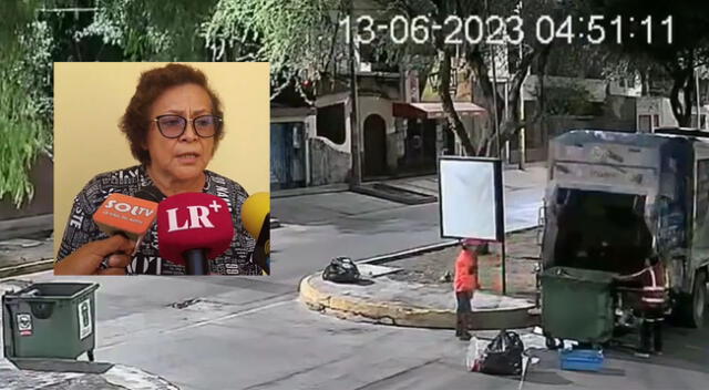 Contenedor fue triturado por obreros municipales