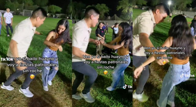 Singular enfrentamiento de baile al ritmo de huayno de dos jóvenes se hizo viral en las redes sociales.