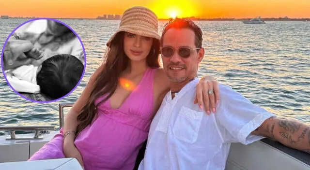 Marc Anthony y Nadia Ferreira se convirtieron en padres.