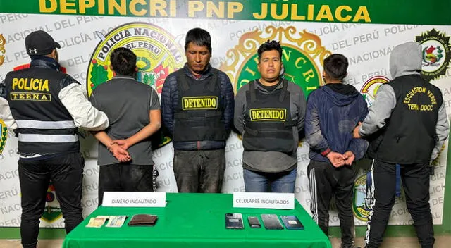 Cae banda criminal autodenominada 'Los Chukys' en Juliaca.