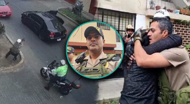 Policía fue llamado héroe tras salvar a mujer que estaba siendo secuestrada en Los Olivos.