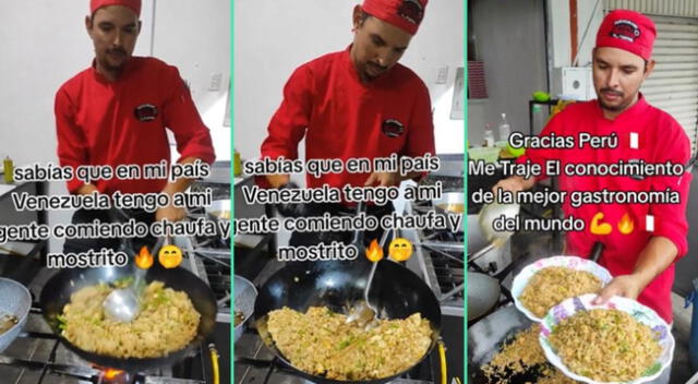 El ciudadanao venezolano cocina comida peruana y es viral en TikTok.