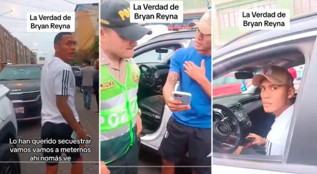 Así fue el tenso momento entre Bryan Reyna, su padre y reporteros.