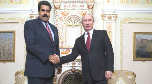Nicolás Maduro expresa su apoyo a Vladimir Putín.
