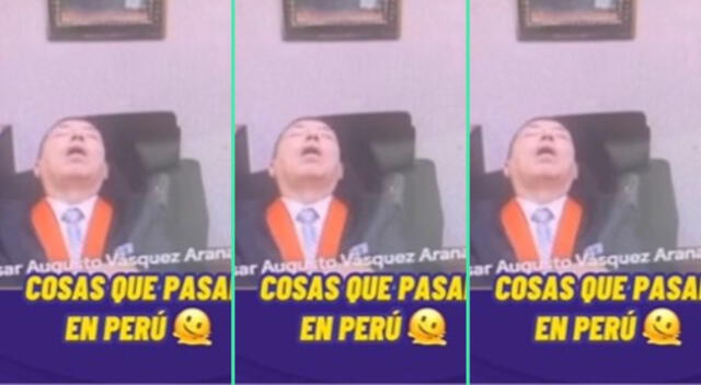 El juez quedó dormido en plena audiencia y es viral en TikTok.