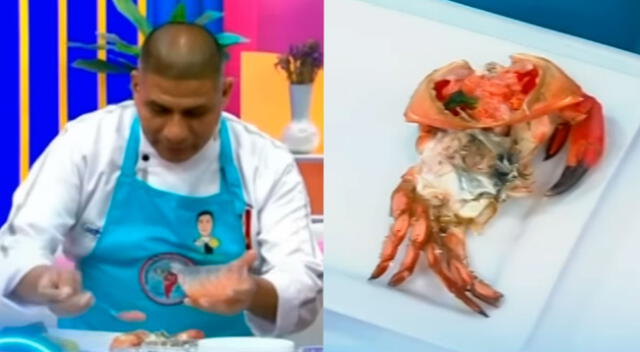 Carlos Colchado demostró su arte en la cocina y preparó un menú super barato.