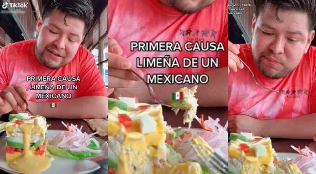 Mexicano se animó a probar causa limeña por primera vez y escena llamó la atención en las redes sociales.