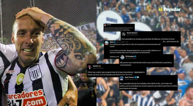 Hinchas de Alianza Lima se pronunciaron tras las declaraciones de Lavandeira.