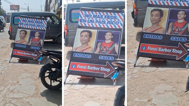 Miles de cibernautas comentaron que, con este cartel, serían clientes fieles de la barbería.