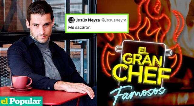 Jesús Neyra no se guardó la primicia de su eliminación para el 'El gran chef famosos' y lo reveló en Twitter.