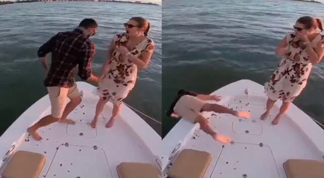 Video viral muestra el accidente de un joven al pedir matrimonio.