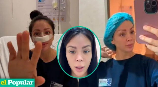 Sheyla Rojas muestra feliz el nuevo resultado de su operación estética.