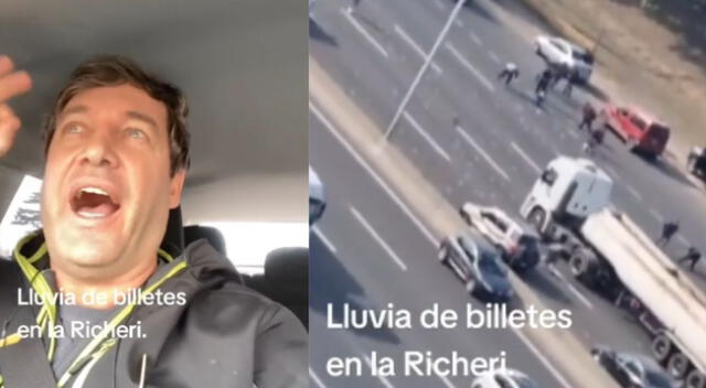 Argentino es testigo de la "lluvia de billetes" por una aupista de Córdoba.