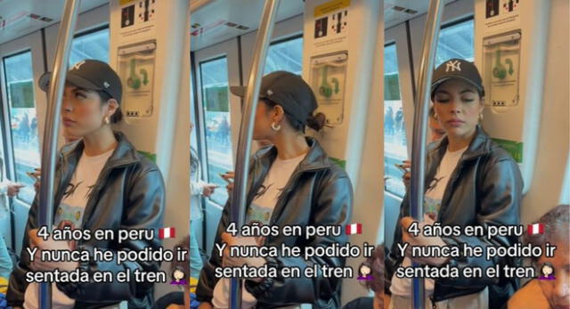 La joven venezolana dejó en 'shock' a miles de usuarios en TikTok al decir que no se ha sentado en el tren.