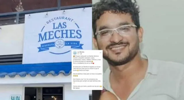 Restaurante piurano, Las Meches, ofrece un sol a su trabajador por cada 'like' a su foto por su cumpleaños.