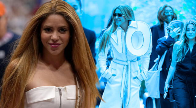 Shakira se luce en importante evento de modas en Francia.