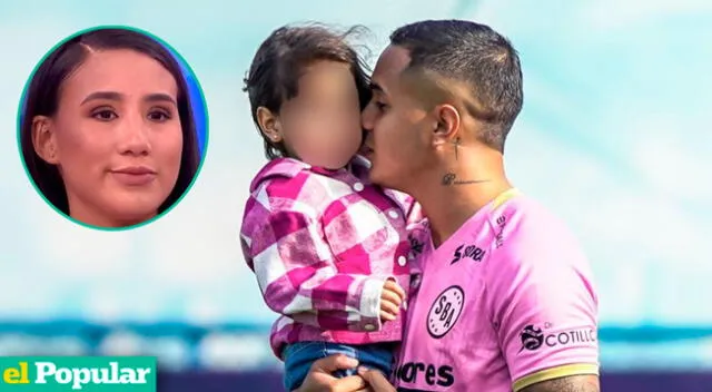 Jesús Barco emociona con hija de Samahara Lobatón a un partido del Sport Boys.