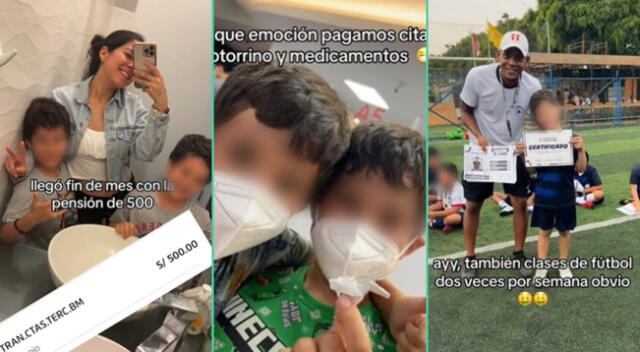 La madre recibe 500 soles mensuales para sus gemelos y sus gastos fueron viral en TikTok.