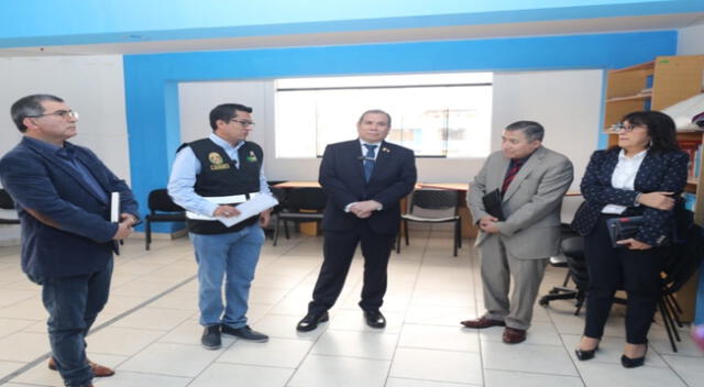 El presidente del Poder Judicial, Javier Arévalo supervisó locales donde funcionaran la Unidad de Flagrancia en SMP
