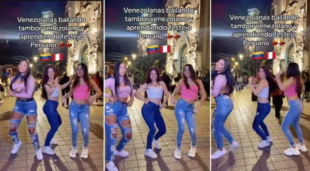 Venezolanas se movieron al ritmo de festejo mismas peruanas.