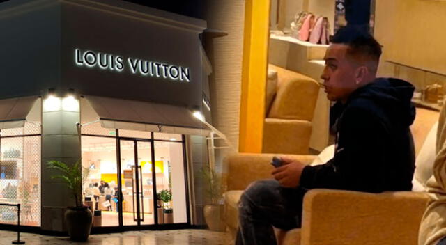 Christian Cueva se da la gran vida y va de compras a Louis Vuitton.