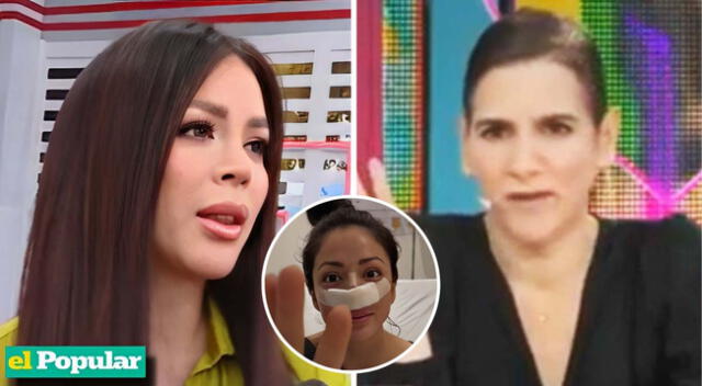 Sheyla Rojas enfrenta a Gigi Mitre por comentarios sobre sus cirugías.