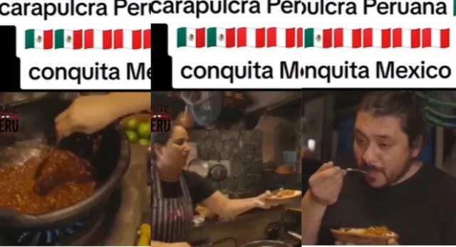 Una chef peruana en México dejo sin palabras tras cocinar una carapulcra y es viral en TikTok.