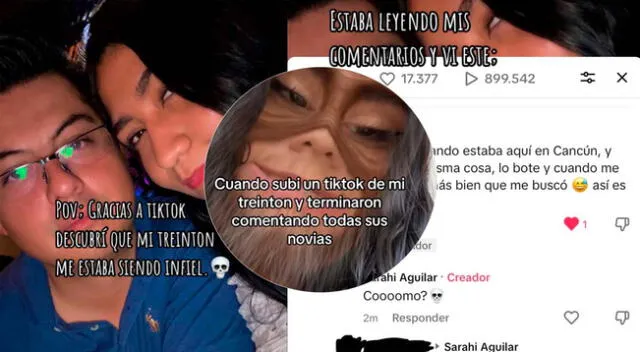 Una usuaria en TikTok terminó por descubrir la infidelidad de su novio por medio de un comentario en su video