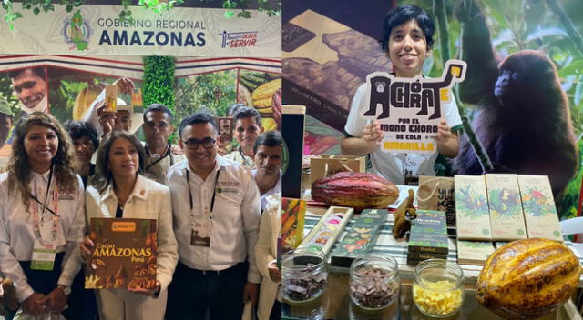 Representantes de Amazonas destacaron con el Cacao Amazonas Perú.