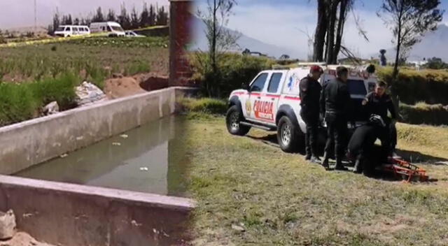 Hombre fue hallado sin vida dentro de un estanque en Arequipa.