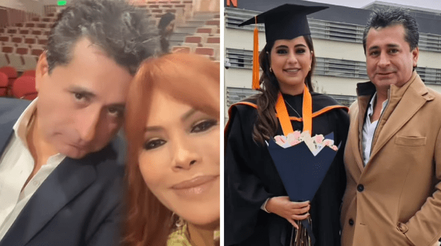 Magaly Medina asiste a graduación de su hijastra.