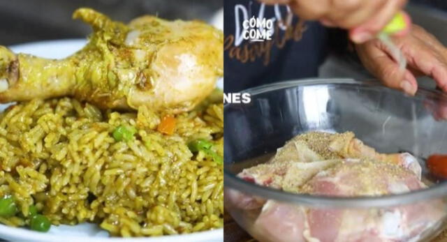 La señora peruana reveló algunos trucos para el arroz con pollo y es viral en TikTok.