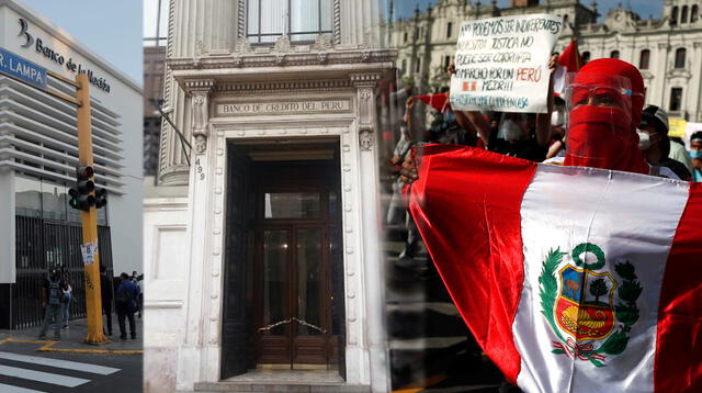 Horarios de entidades bancarias en el Centro de Lima durante Toma de Lima.