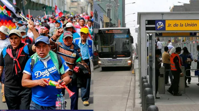 Toma de Lima podría ocasionar el cierre de algunas estaciones del Metropolitano.