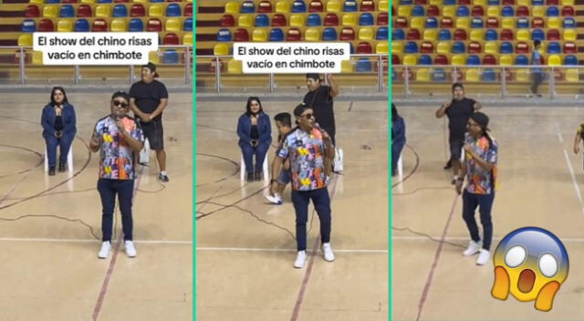 Las imágenes del show del 'Chino Risas' fue viral en TikTok.