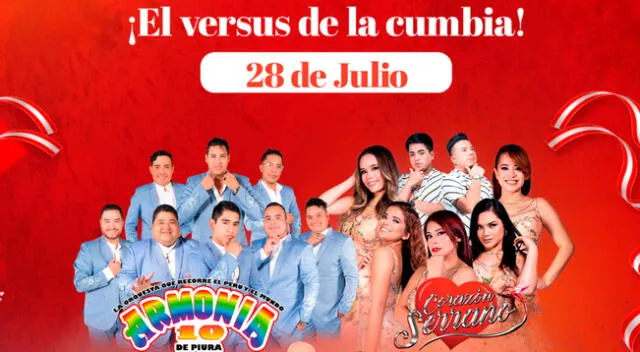 ¿Corazón Serrano vs Armonía 10?: Cuándo y cómo ver el versus de la cumbia peruana