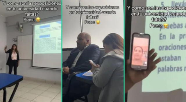 La singular exposición de la estudiante fue viral en TikTok.