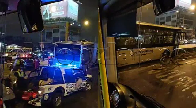 Bus del Metropolitano termina fuera de la vía tras sufrir accidente en Independencia.