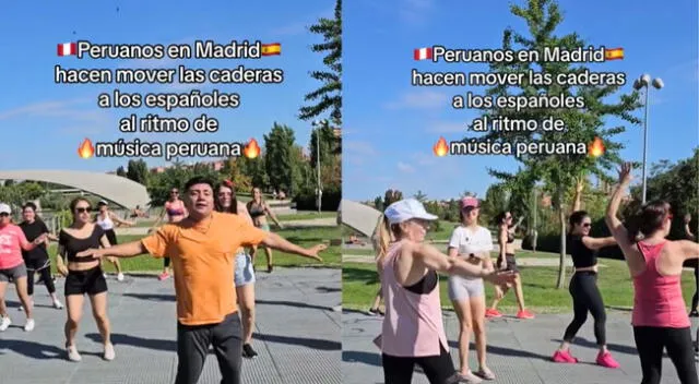 En TikTok a recibido miles de vistas por su bailes en las calles europeas.