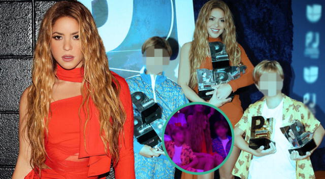 Hijos de Shakira se roban el show con singular baile en "Premios Juventud".
